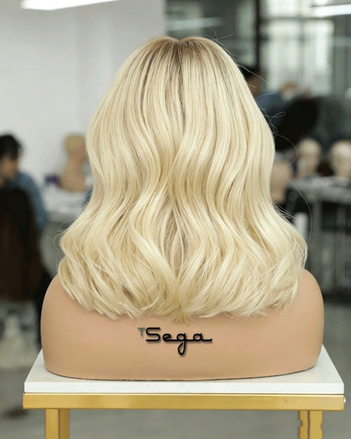 TSEGA Luxury Brazilian Loose Wave Human Hair Wig - Blonde
