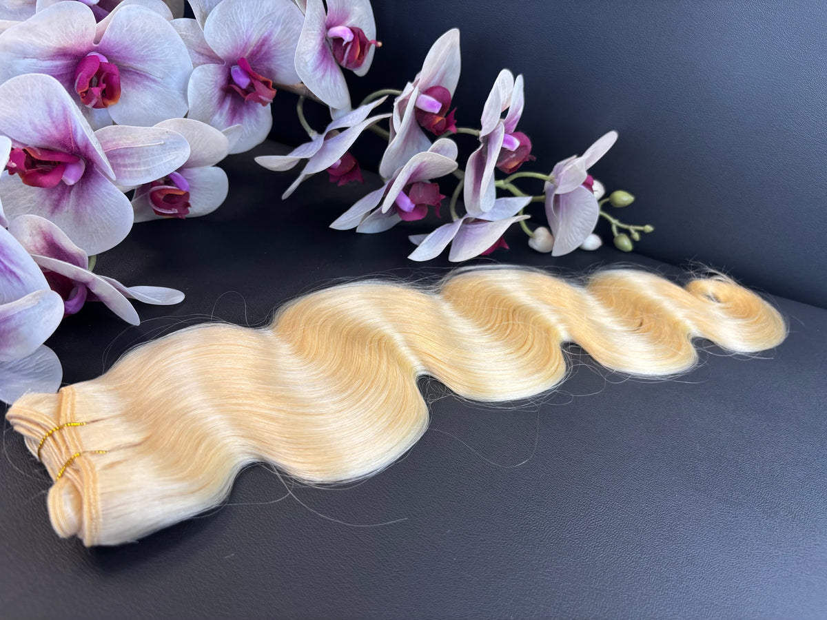TSEGA Luxury Brazilian Wavy Human Hair Weft - Blonde (613#)