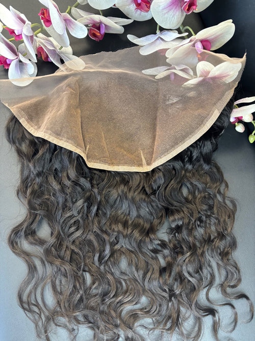 TSEGA Luxury Brazilian Natural Curl 13×6 Lace Frontal Human Hair Wig — 130% Density (Natural Color)
